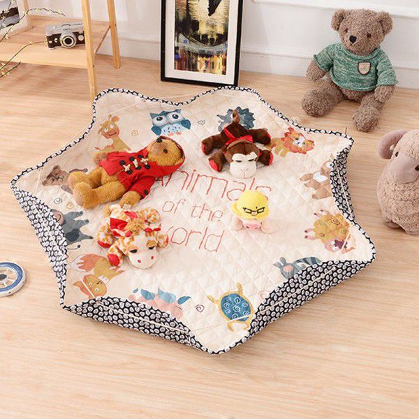 Living room mat, thickened toy storage mat, cartoon baby crawling mat