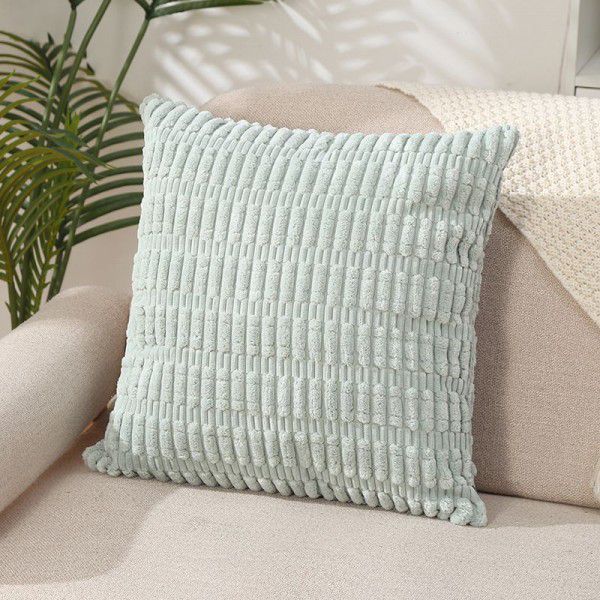 Corduroy pillowcase, sofa pillowcase, solid color bedside cushion