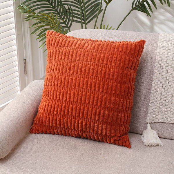 Corduroy pillowcase, sofa pillowcase, solid color bedside cushion