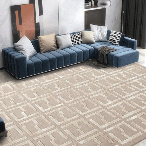 Wool carpet, modern living room, coffee table, floor mat, bedroom, thickened bedside carpet, entrance door, floor mat