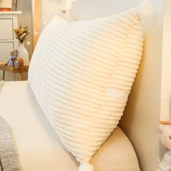 Wholesale Super Sweet Cream Bedhead Cushion ins Wind Backrest Bed Cushion Dormitory Tatami Soft Bag Large Pillow Length